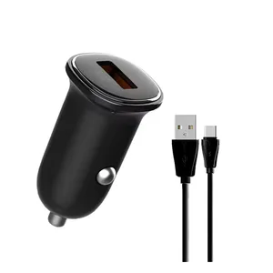 شارژر فندکی 30 وات الدینیو مدل C105 به همراه کابل USB-C