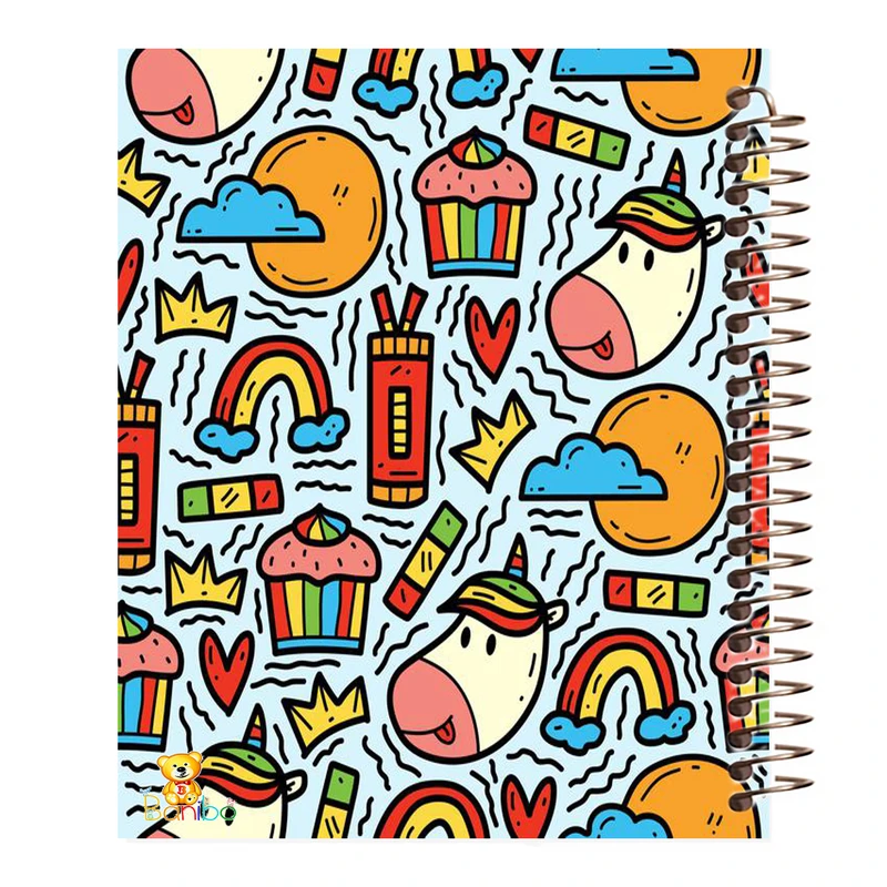 دفتر مشق 100 برگ بانیبو طرح یونیکورن کد 429