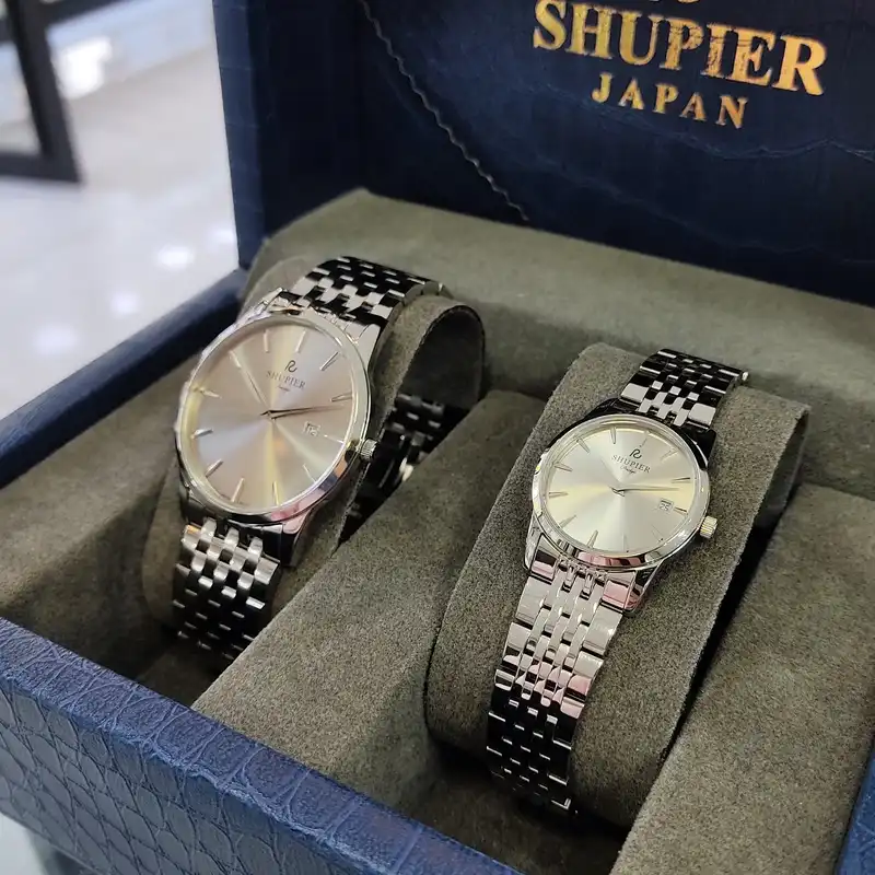 ست ساعت مچی عقربه ای زنانه و مردانه شوپیر مدل GL206A002