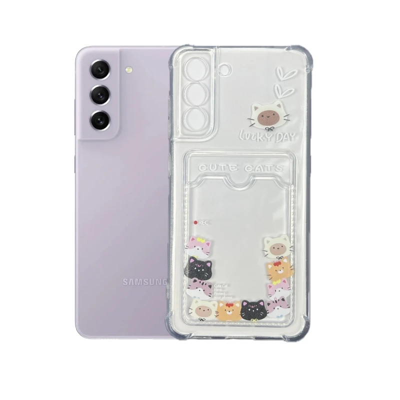 کاور طرح خانواده گربه ها مناسب برای گوشی موبایل سامسونگ Galaxy S21 FE