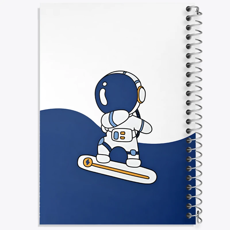 دفتر مشق 100 برگ خندالو طرح فضانورد کد N4369