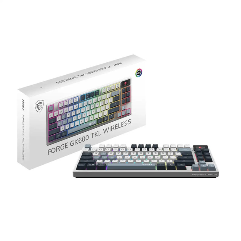 کیبورد مخصوص بازی ام اس آی مدل FORGE GK600 TKL SKY
