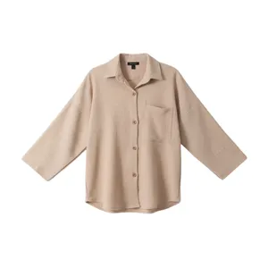 شومیز آستین بلند یقه برگردان زنانه مدل مه تا