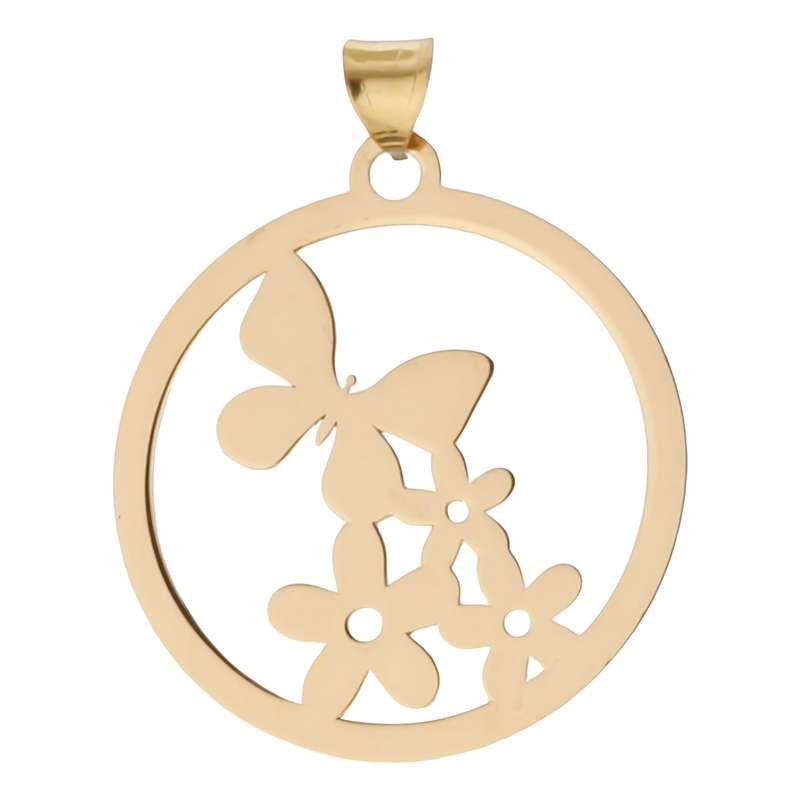 آویز گردنبند طلا 18 عیار دخترانه طلای مستجابی مدل 50103