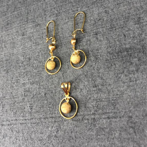 نیم ست طلا 18 عیار زنانه دوست خوب مدل dk1016