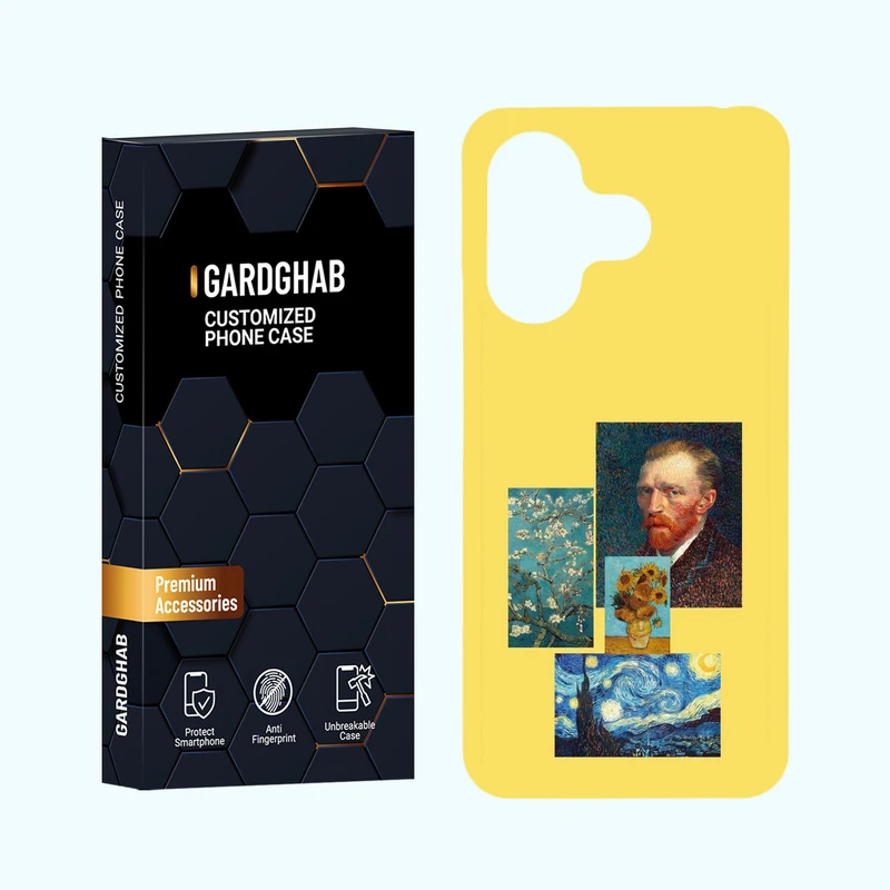 کاور گارد قاب مدل هنری مناسب برای گوشی موبایل شیائومی Redmi 13 4G / 5G