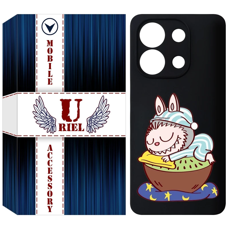 کاور یوریل مدل KSH کد 127 طرح عروسک لبوبو مناسب برای گوشی موبایل شیائومی Redmi Note 13 4G