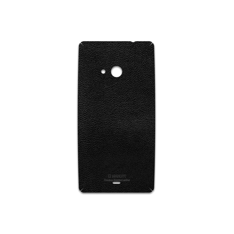 برچسب پوششی ماهوت مدل Black-Leather مناسب برای گوشی موبایل مایکروسافت Lumia 535