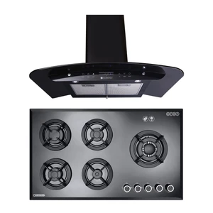 هود و اجاق گاز صفحه ای درخشان مدل ترافی G602