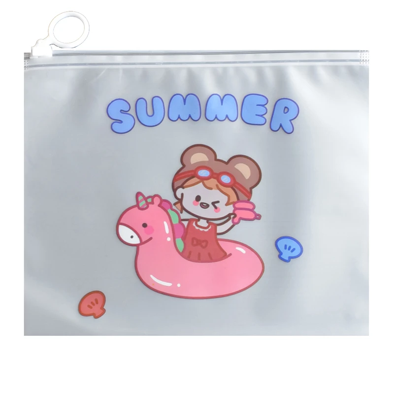 پوشه مدل زیپ دار طرح دختر بچه کد 140202SUMMER