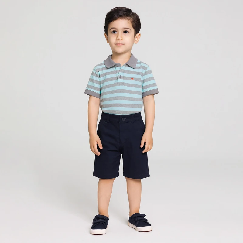 ست پولوشرت و شلوارک پسرانه مادر مدل مایکل کد 28