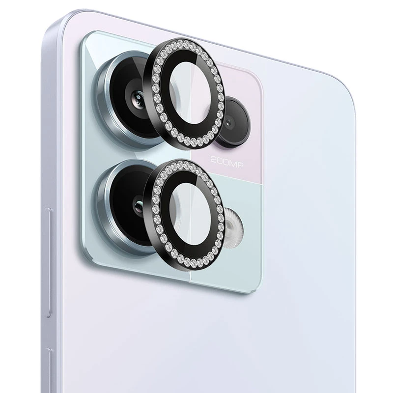 محافظ لنز دوربین مسیر مدل Diamond Ring Lens مناسب برای گوشی موبایل شیائومی Redmi Note 13 Pro 5G