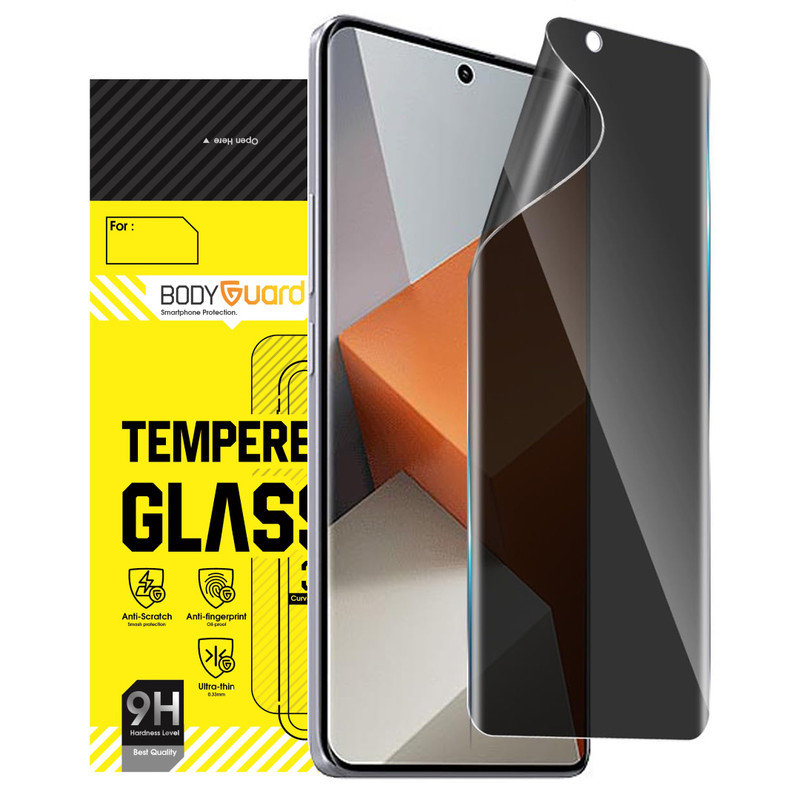 محافظ صفحه نمایش حریم شخصی بادیگارد مدل Hydrogel مناسب برای گوشی موبایل شیائومی Redmi Note 13 Pro Plus