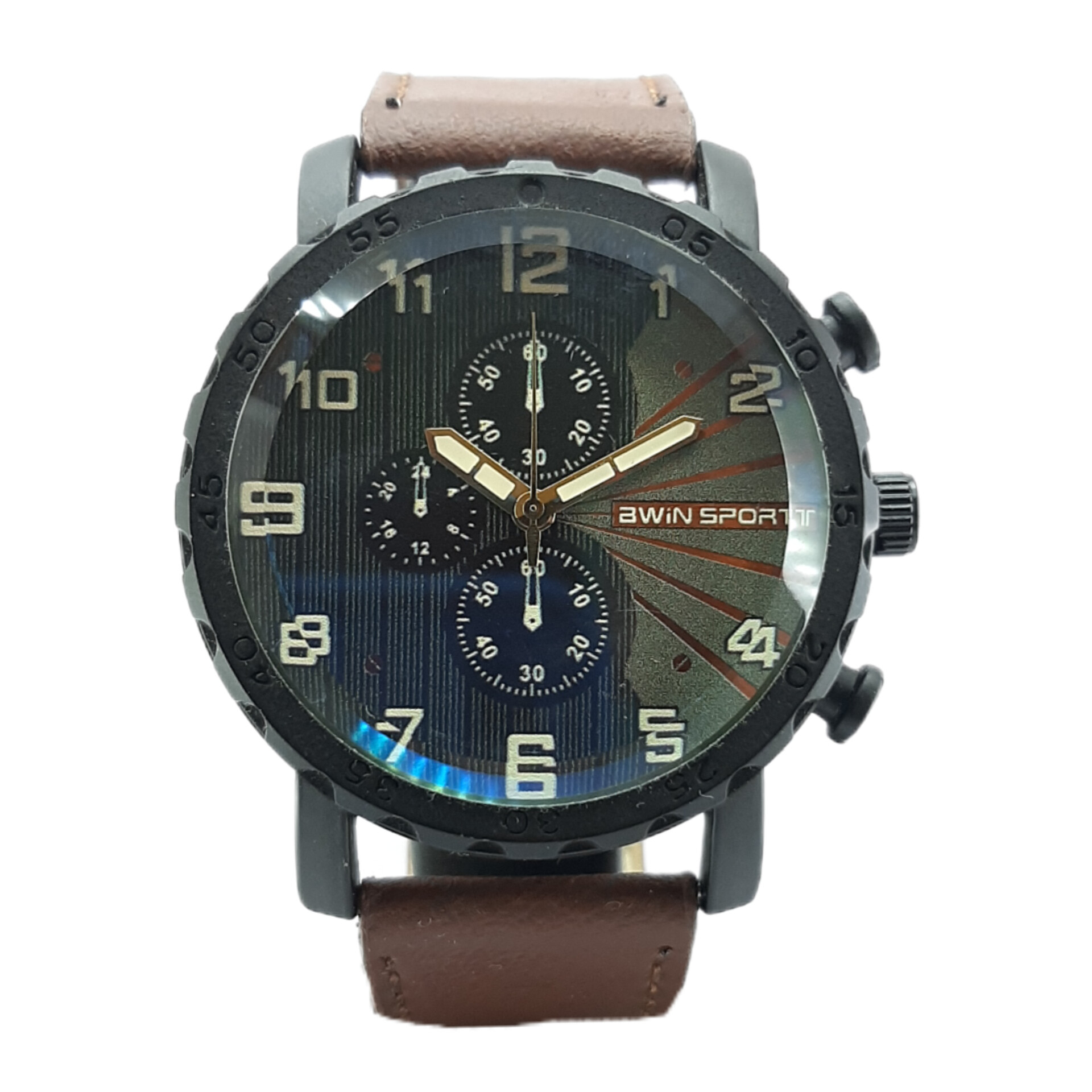 ساعت مچی عقربه ای مدل بند چرمی کد B775