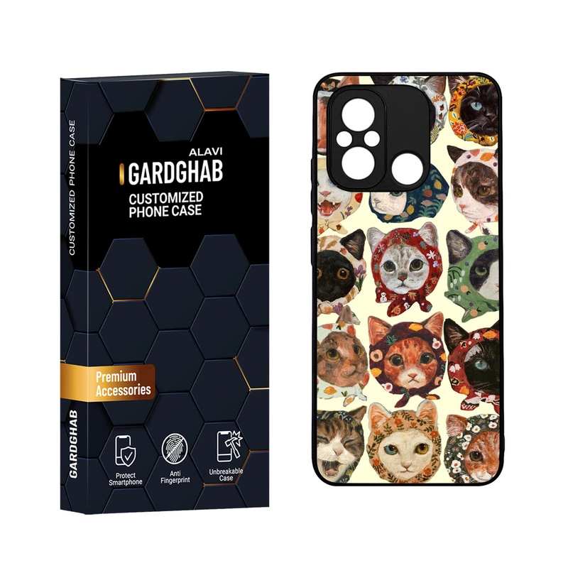 کاور گارد قاب مدل دورژله ای فانتزی مناسب برای گوشی موبایل شیائومی Poco C55 / Redmi 12c
