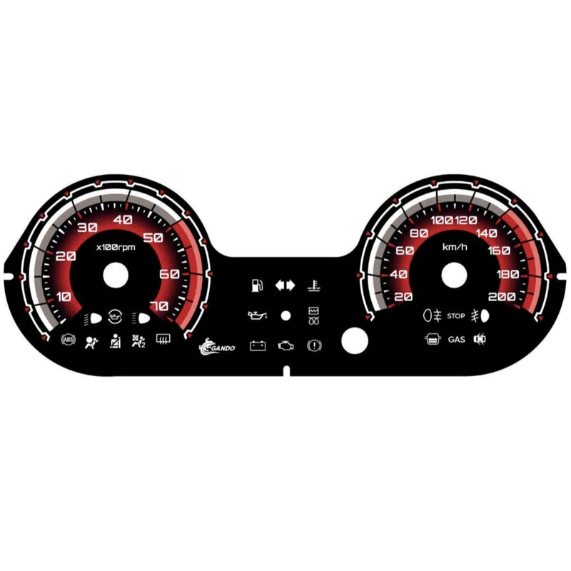 صفحه کیلومتر خودرو گاندو کد 02 مناسب برای ال نود