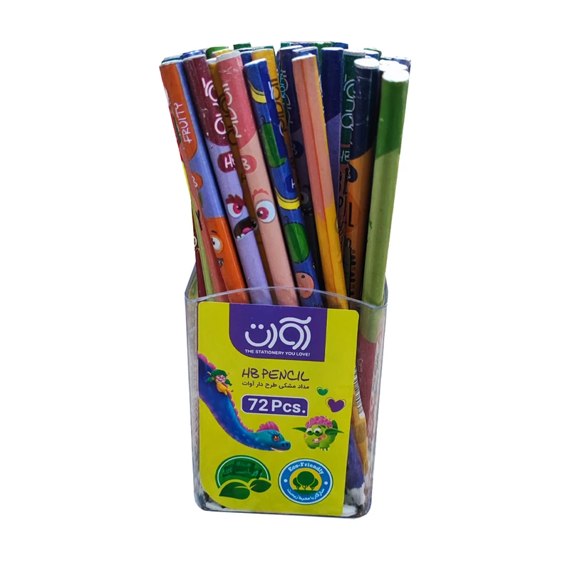 مداد مشکی آوات مدل Funny بسته 72 عددی