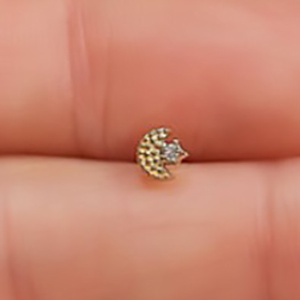 پیرسینگ طلا 18 عیار زنانه دوست خوب مدل dk990