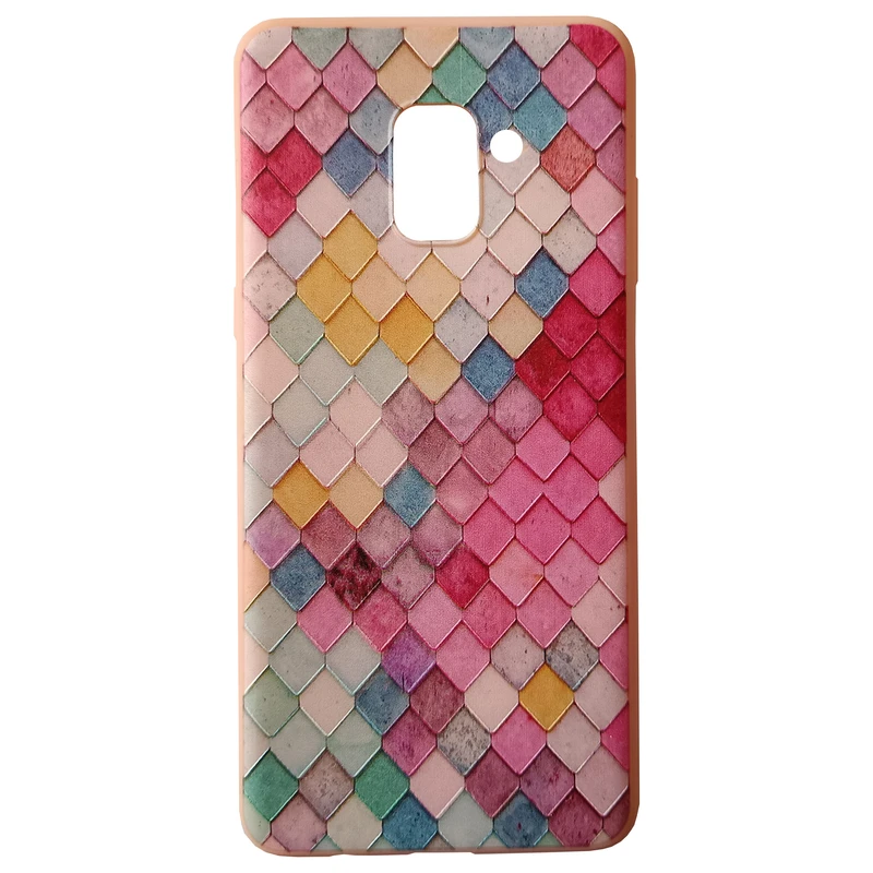 کاور مدل سیلیکونی کد 14-0 طرح پولکی مناسب برای گوشی موبایل سامسونگ Galaxy A730/ A8 Plus 2018