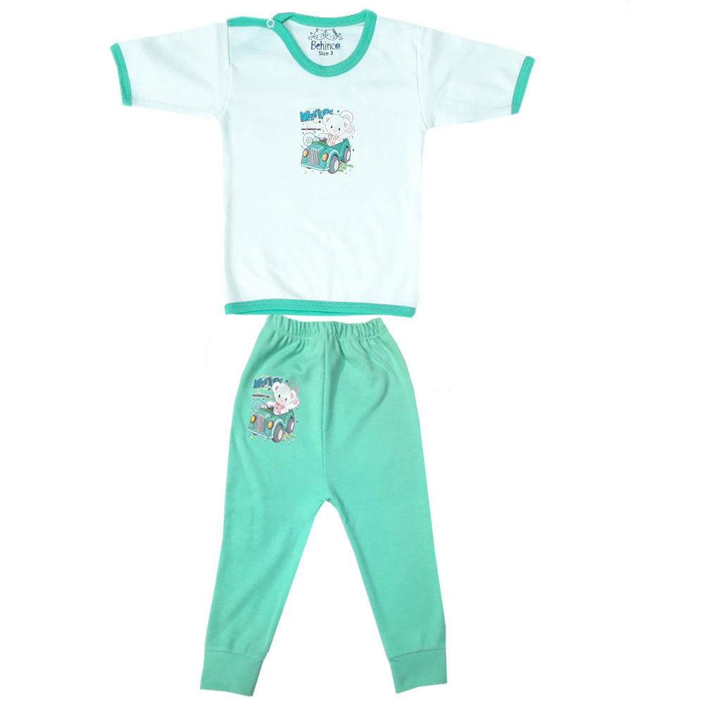 ست تی شرت و شلوار نوزادی بهین کد Baby 5