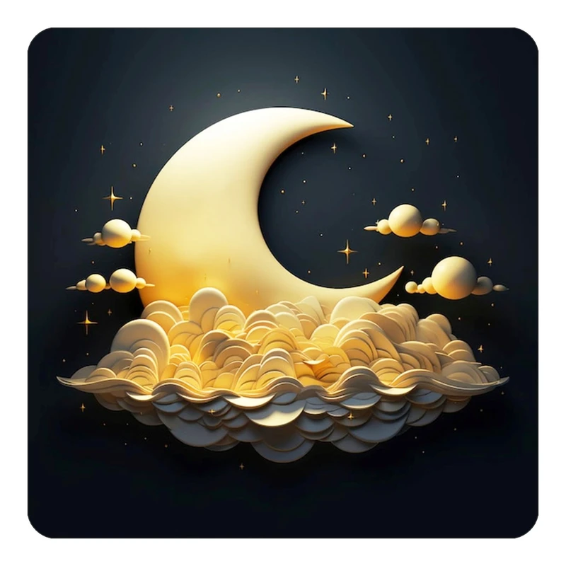 مگنت کاکتی طرح ماه و ستاره مدل mp52069