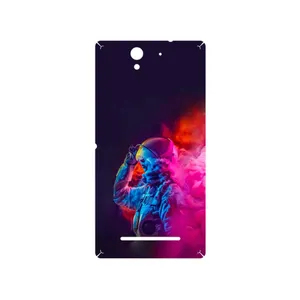 MAHOOT Smoke Rainbow Digital Art 1 Cover Sticker for Sony Xperia C3 Dual