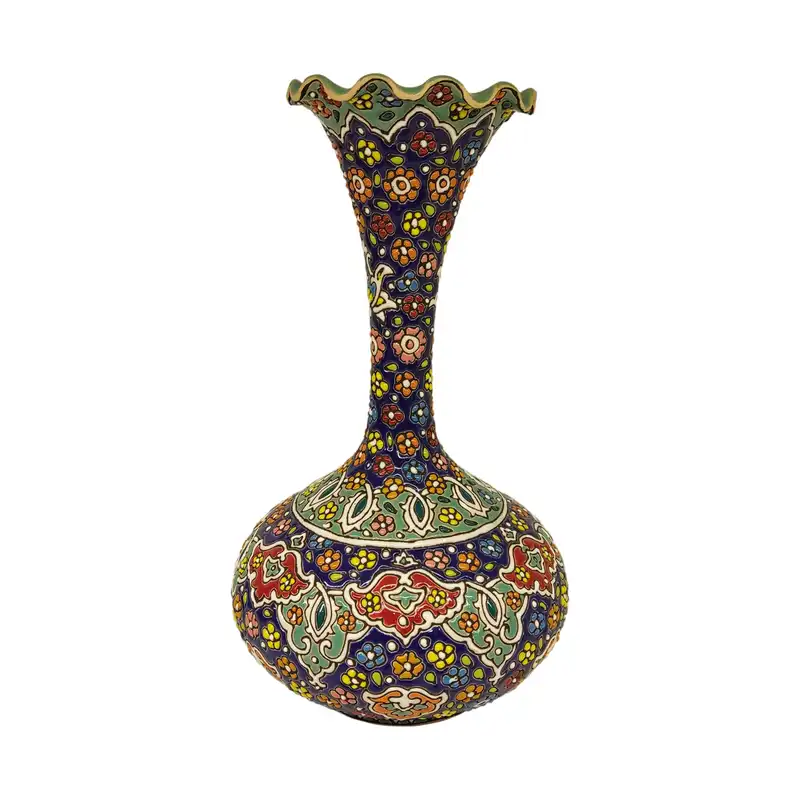 گلدان میناکاری مدل ترنج کد 30