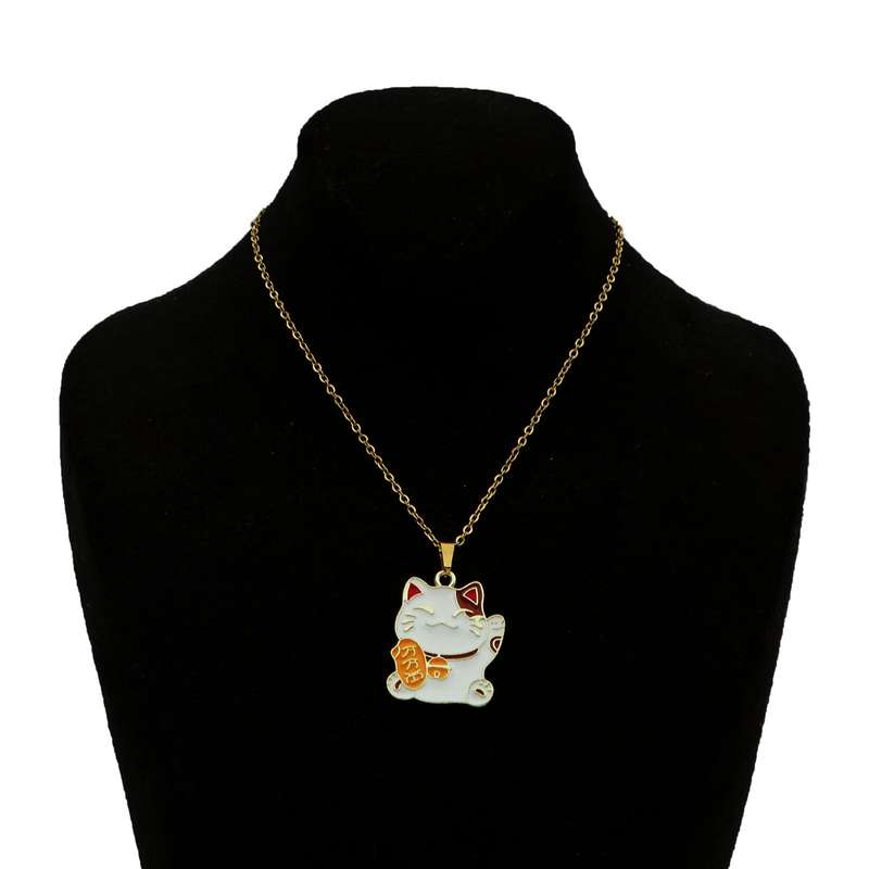 گردنبند دخترانه مدل گربه شاد و خندان کد GZ-Beh-19 گردنبند دخترانه مدل گربه شاد و خندان کد GZ-Beh-19