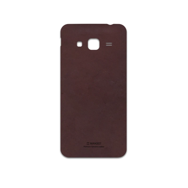 برچسب پوششی ماهوت مدل Matte-Dark-Brown-Leather مناسب برای گوشی موبایل سامسونگ Galaxy J3 2016