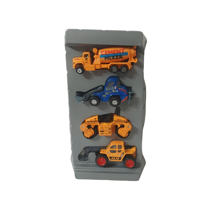 ماشین بازی طرح راهسازی مدل HEAVY TRUCK بسته 4 عددی