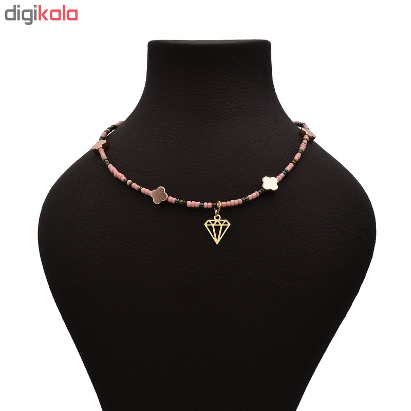 گردنبند طلا 18 عیار زنانه الن نار مدل الماس N5482995