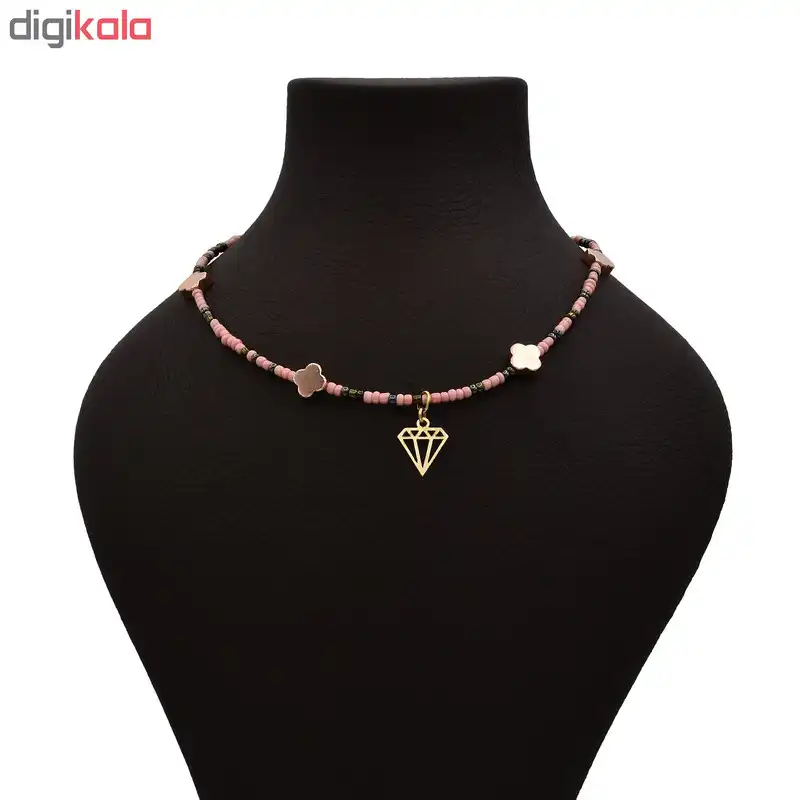 گردنبند طلا 18 عیار زنانه الن نار مدل الماس N5482995