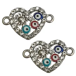 آویز دستبند مدل چشم و نظر رنگین AD 438 مجموعه 2 عددی