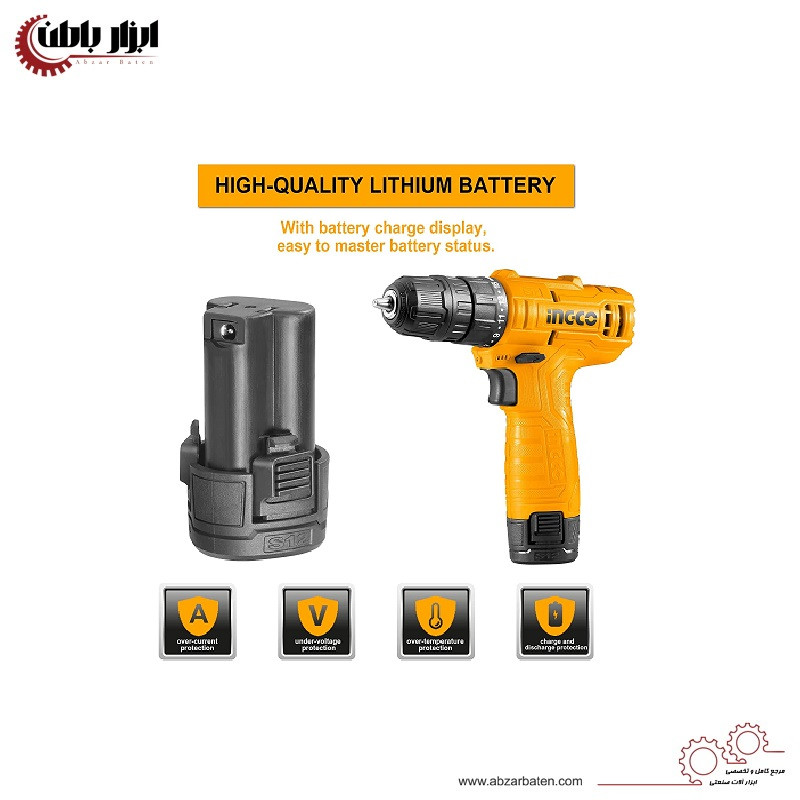 دریل پیچ گوشتی شارژی اینکو مدل CDLI12415-12V
