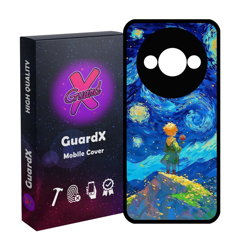 کاور گارد ایکس طرح شازده کوچولو مدل  Glass10774 مناسب برای گوشی موبایل شیائومی Redmi A3 4G/ A3X 4G/ Poco C61