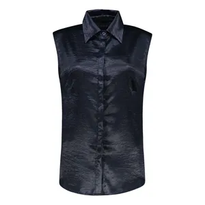 شومیز بدون آستین یقه برگردان زنانه مدل A40