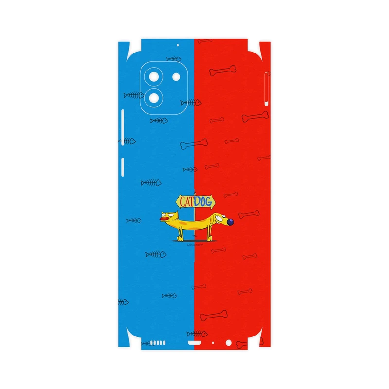 برچسب پوششی ماهوت مدل CatDog-FullSkin مناسب برای گوشی موبایل سامسونگ Galaxy A03