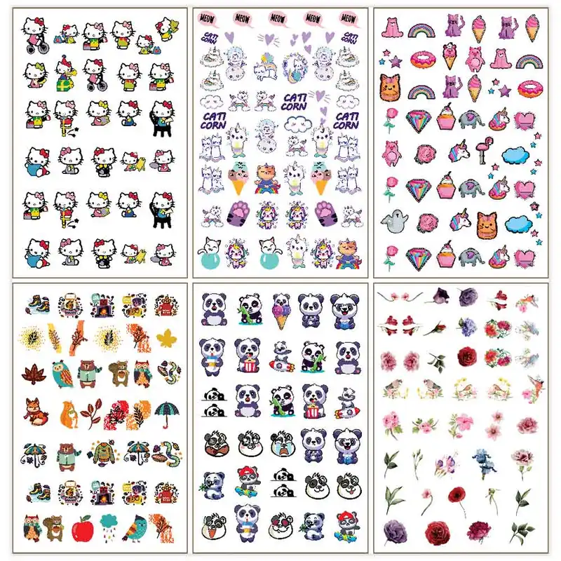 استیکر طراحی ناخن مدل M3016 مجموعه 6 عددی