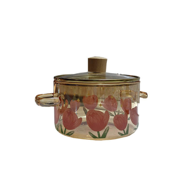 سرویس قابلمه 4 پارچه طرح گل لاله