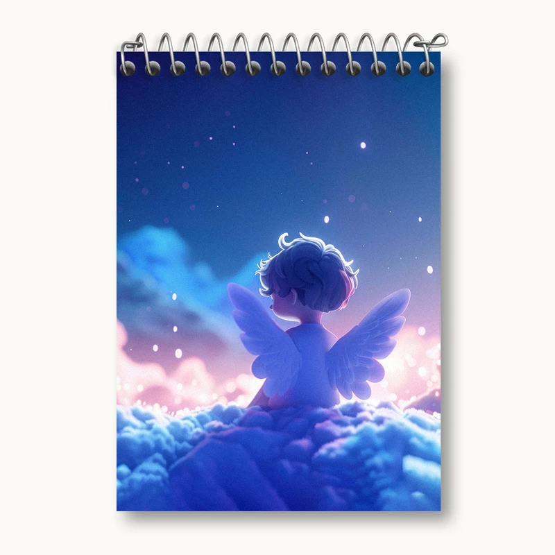 دفتر یادداشت 50 برگ خندالو طرح فرشته کوچولو کد N2241