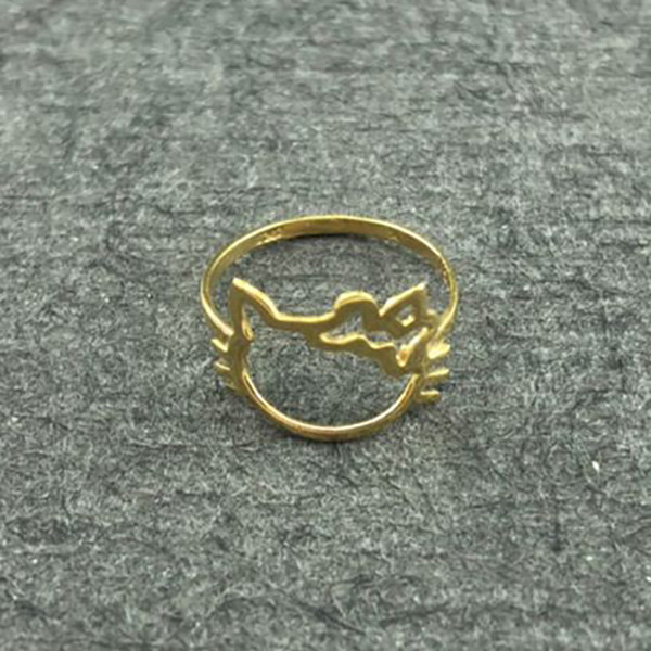 انگشتر طلا 18 عیار دخترانه دوست خوب مدل dk321 انگشتر طلا 18 عیار دخترانه دوست خوب مدل dk321