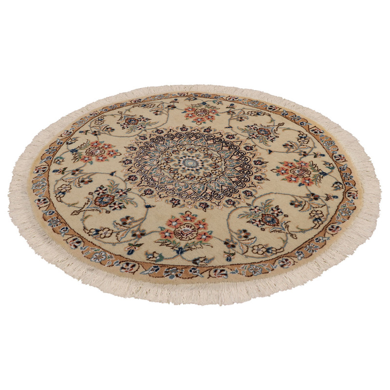 فرش دستبافت یک متری مدل دایره کد 991055