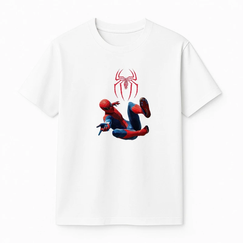 تی‌شرت آستین کوتاه پسرانه مدل مرد عنکبوتی کد v8 