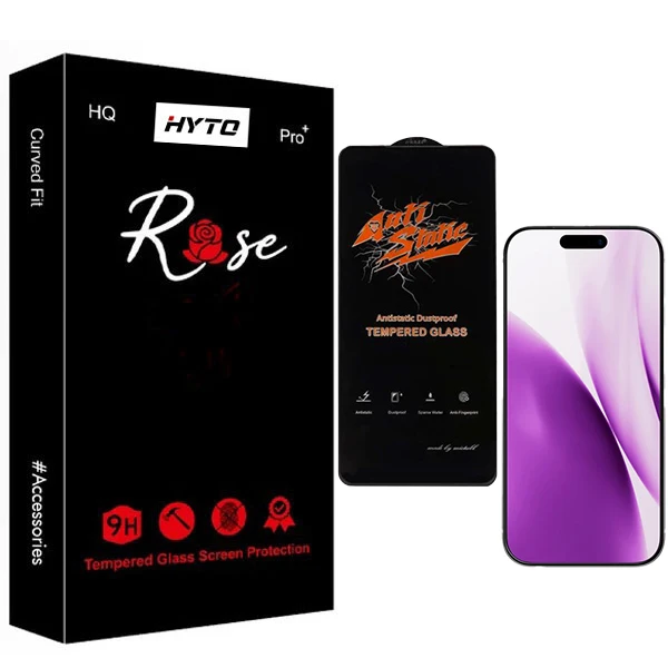 محافظ صفحه نمایش هیتو مدل Rose Antistatic Optiva مناسب برای گوشی موبایل اپل Iphone 17 Pro