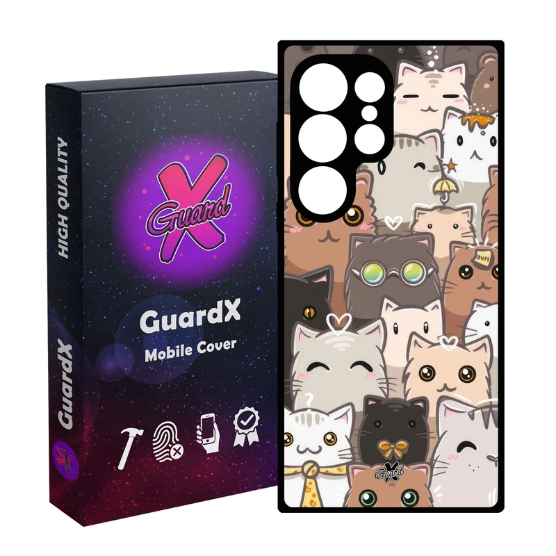 کاور گارد ایکس طرح Cat مدل 10674 مناسب برای گوشی موبایل سامسونگ Galaxy S25 Ultra