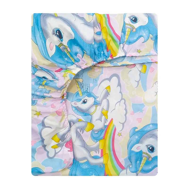 ملحفه آدنو مدل پونی کد CH104 یک نفره سایز 90x200 سانتی متر