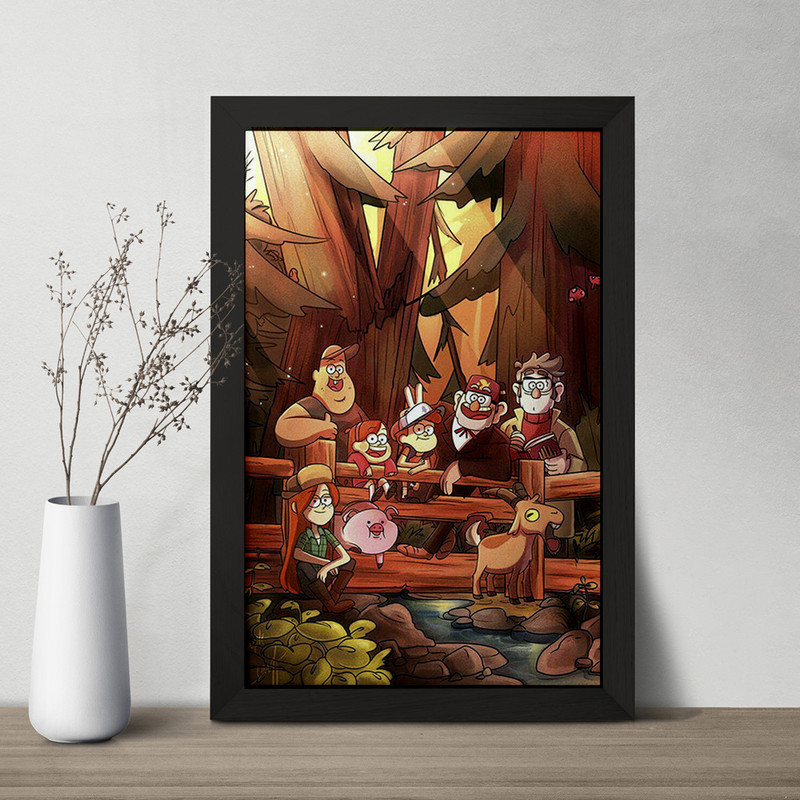 تابلو خندالو مدل آبشار جاذبه کد F2118