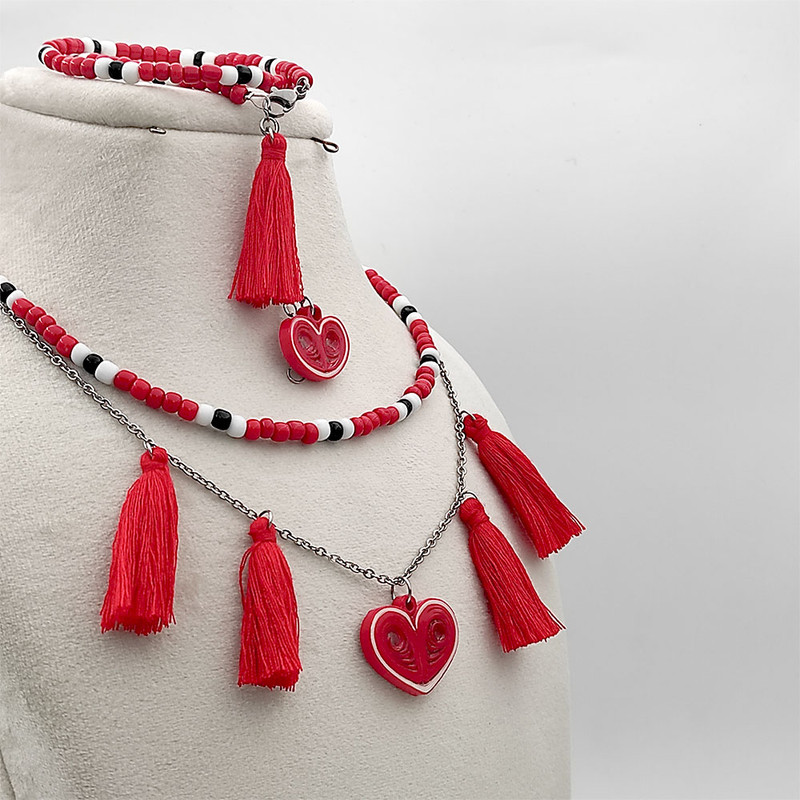 نیم ست زنانه مدل دست ساز عشق کد H015