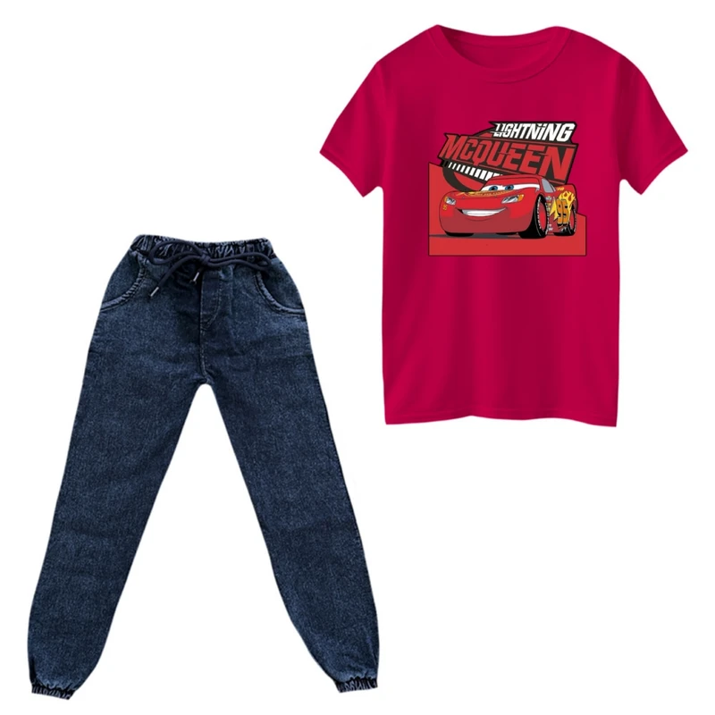 ست تی‌شرت و شلوار پسرانه مدل مککوئین