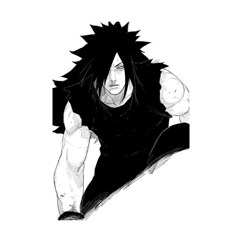 استیکر لپ تاپ و موبایل مدل انیمه طرح ناروتو مادارا اوچیها کد 6004